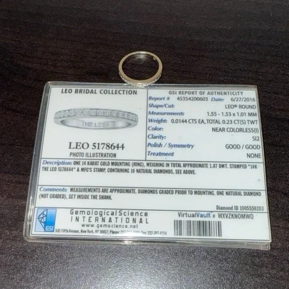 The Leo Diamond 1ctw Natural Diamond 14K Gold Engagement Ring & Band Set Sz7.5 - Picture 7 of 16